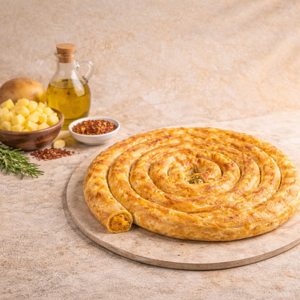 TEPSİ BÖREĞİ PATATESLİ